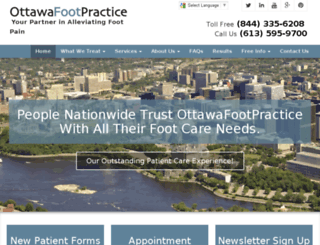 ottawafootpractice.fosterwebmarketing.com screenshot