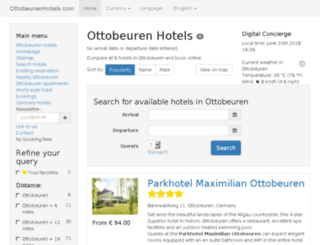 ottobeurenhotels.com screenshot