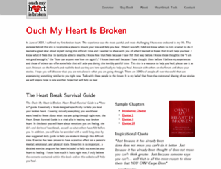 ouchmyheartisbroken.com screenshot