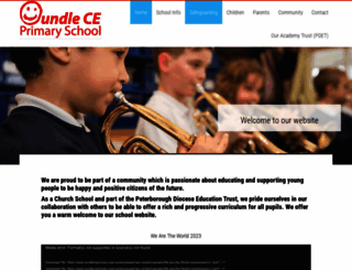 oundleceprimary.org screenshot