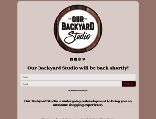 ourbackyardstudio.com screenshot