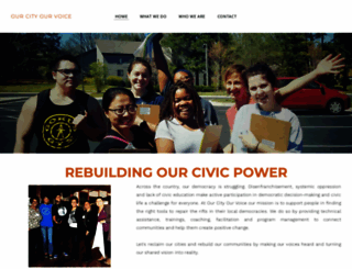 ourcityourvoice.org screenshot