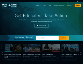 ourclimateourfuture.org screenshot