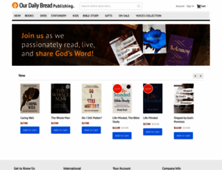 ourdailybreadpublishing.org screenshot