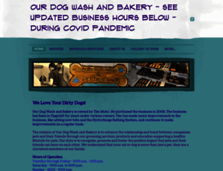 ourdogwashandbakery.com screenshot