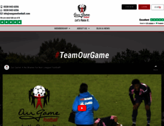 ourgamefootball.com screenshot