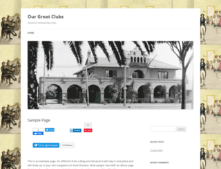 ourgreatclubs.com screenshot