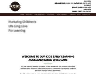 ourkidsearlylearning.co.nz screenshot