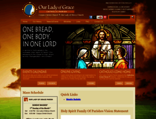 ourladyofgracedayton.org screenshot