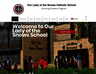 ourladyofsnowschicago.org screenshot
