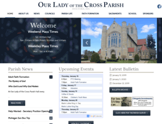 ourladyofthecross.com screenshot