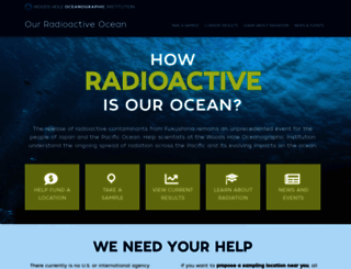 ourradioactiveocean.org screenshot