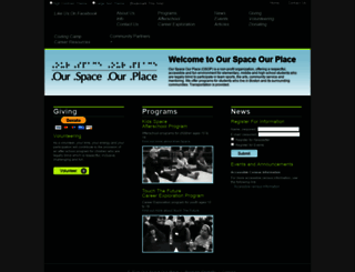 ourspaceourplace.org screenshot
