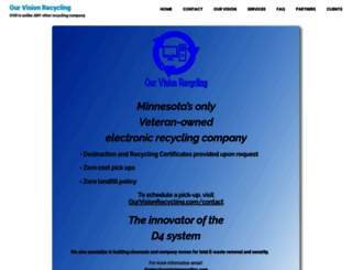 ourvisionrecycling.com screenshot