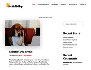 ourworldofdogs.com screenshot