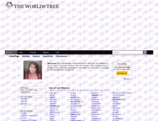 ourworldtree.tribalpages.com screenshot
