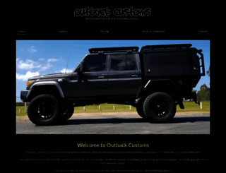 outbackcustoms.com.au screenshot