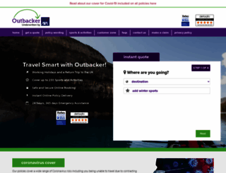 outbackerinsurance.com screenshot