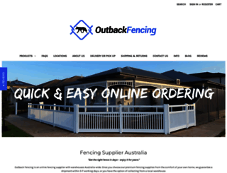 outbackfencing.com.au screenshot