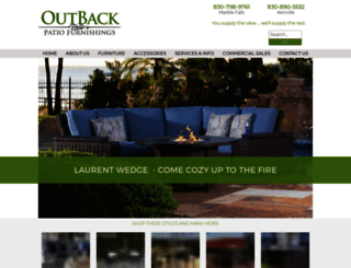 outbackpatiofurnishings.com screenshot