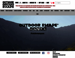 outdoorescape.co.za screenshot