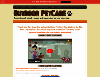 outdoorpetcare.com screenshot