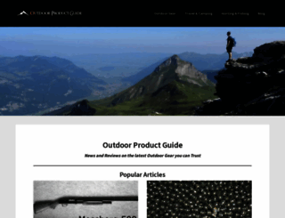 outdoorproductguide.com screenshot
