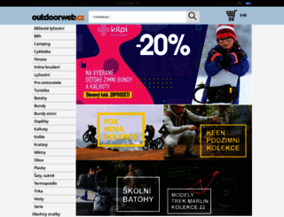 outdoorweb.cz screenshot