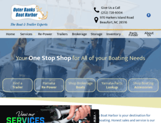 outerbanksboatharbor.com screenshot
