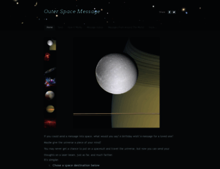 outerspacemessage.com screenshot