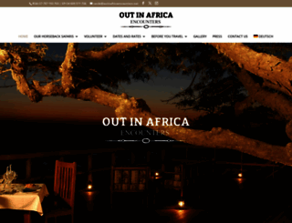 outinafricaencounters.com screenshot