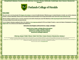 outlandsheralds.org screenshot