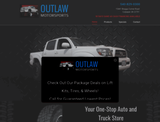 outlawmotorsportsone.com screenshot