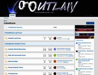 outlawmuscle.com screenshot