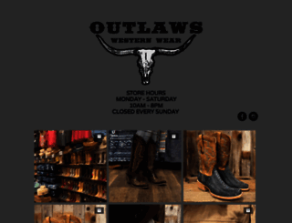 outlawswesternwearsa.com screenshot