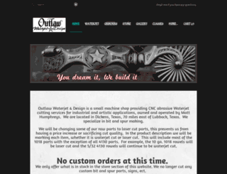 outlawwaterjetdesign.com screenshot