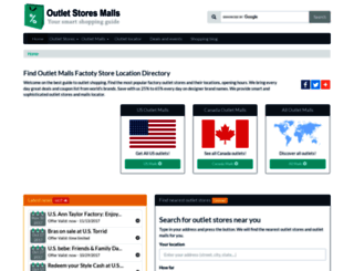 outlet-stores-malls.com screenshot