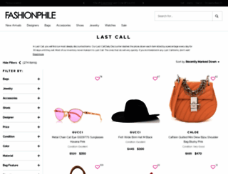 outlet.fashionphile.com screenshot