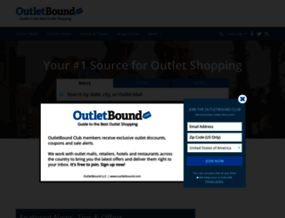 outletbound.com screenshot