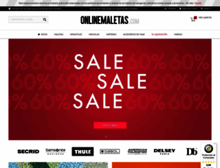 outletmaletas.com screenshot