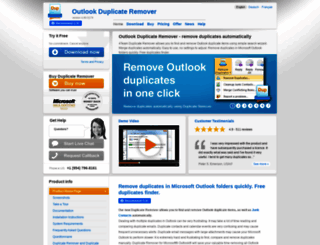 outlook.duplicate-remover.com screenshot
