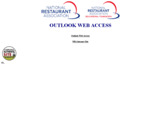 outlook.restaurant.org screenshot