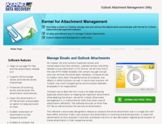 outlookattacmentmanagement.com screenshot