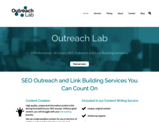 outreach-lab.com screenshot