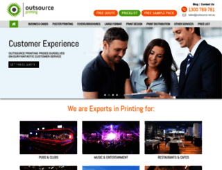 outsourceprint.com.au screenshot