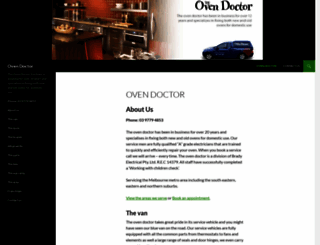ovendoctor.com.au screenshot