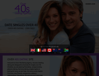 over40sdatingagency.com screenshot