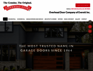 overheaddoorofeverett.com screenshot