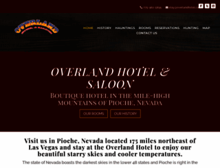 overlandhotelnv.com screenshot