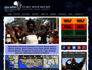 overlandingwestafrica.com screenshot